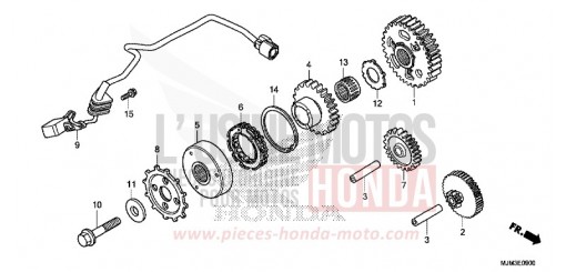 EMBRAYAGE DE DEMARRAGE VFR800FE de 2014